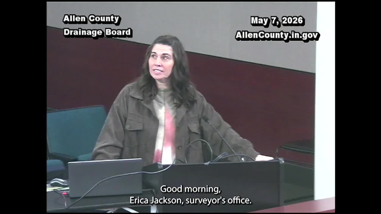 Navigate to Allen County Drainage Board - May 7 2026