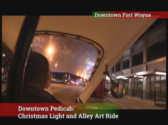 Wesley's TV Virtual ChristmasFest - Downtown Pedicab Alley Art and Light Tour