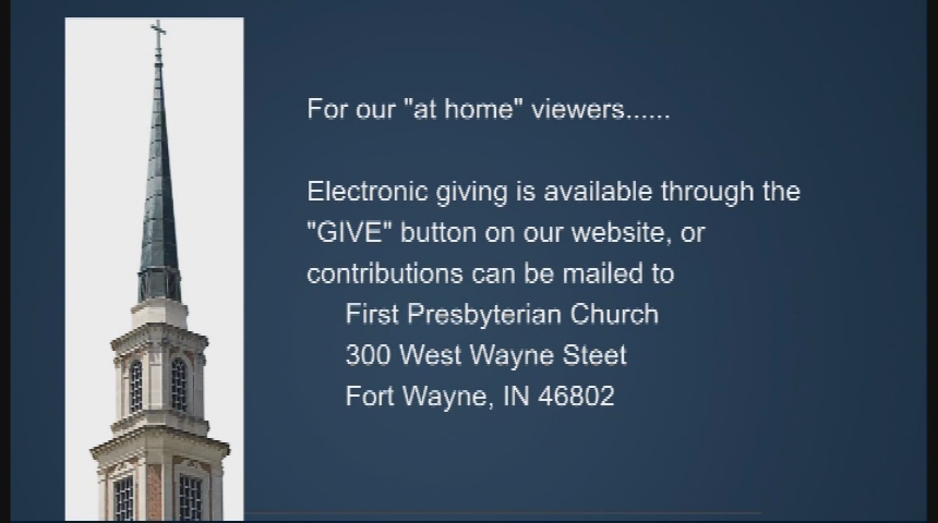Worship With First Pres sermon 7-18-21