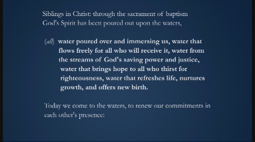 Worship with First Pres:  sermon 1-9-22