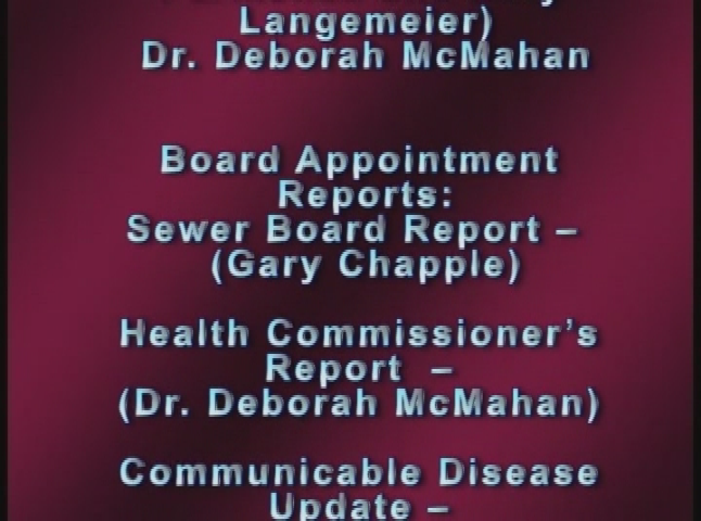 Board of Health Meeting 7-31