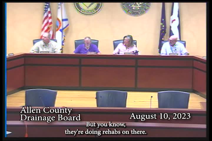 Navigate to Allen County Drainage Board 8-10-23