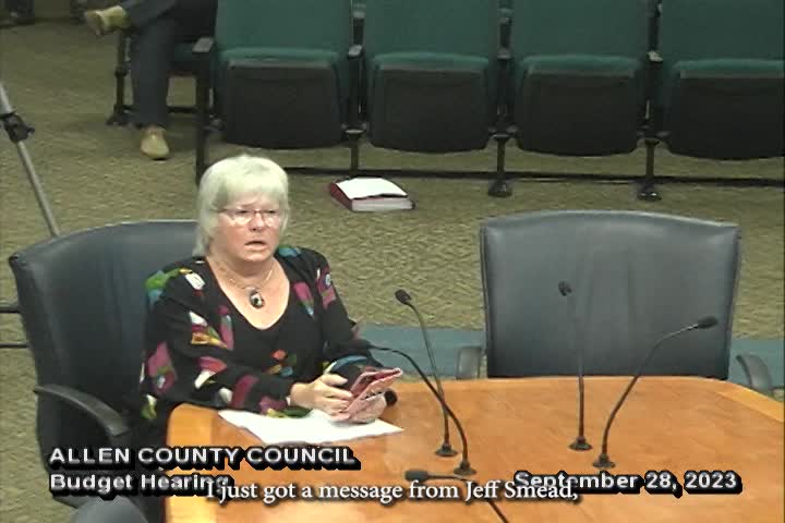 Navigate to Allen County Council 9-28-23 Pt1