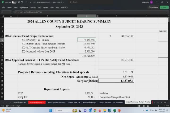 Navigate to Allen County Council 9-28-23 Pt2