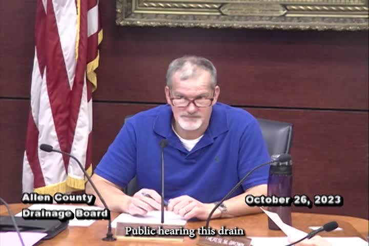 Navigate to Allen County Drainage Board 10-26-23