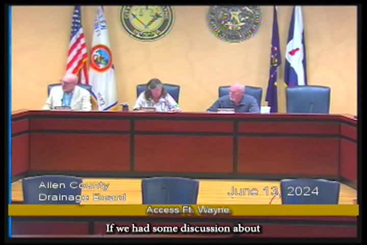 Navigate to Allen County Drainage Board - 2024-06-13