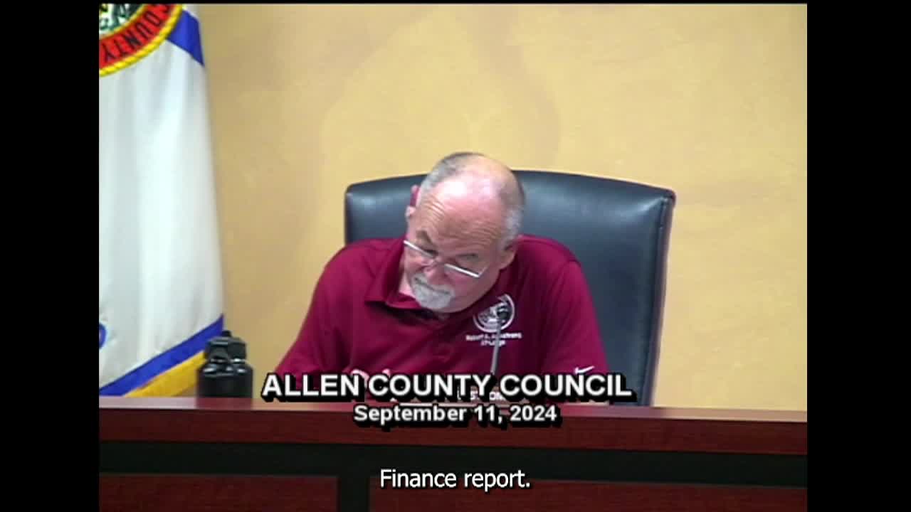 Navigate to Allen County Council Sept. 11th, 2024