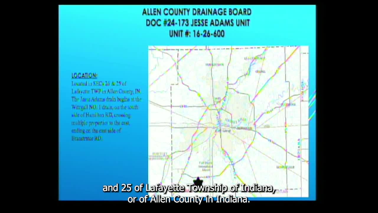 Navigate to Allen County Drainage Board - September 12th 2024
