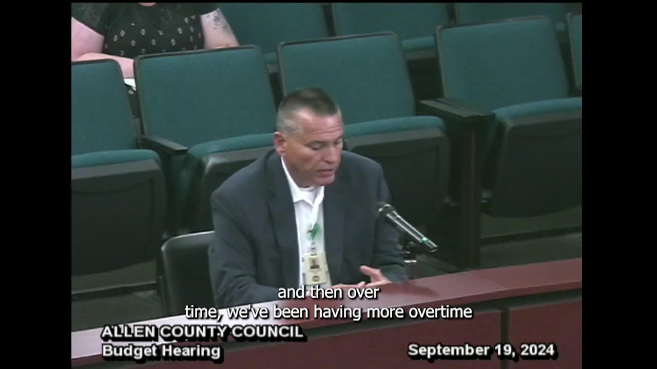 Navigate to Allen County Council -  Budget part 4 Sept. 19th, 2024