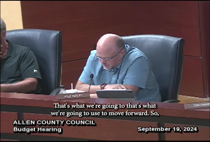 Navigate to Allen County Council - Budget part 5 Sept. 19th, 2024