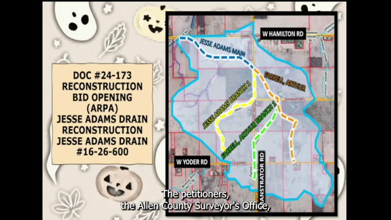 Navigate to Allen County Drainage Board -  October 24th, 2024