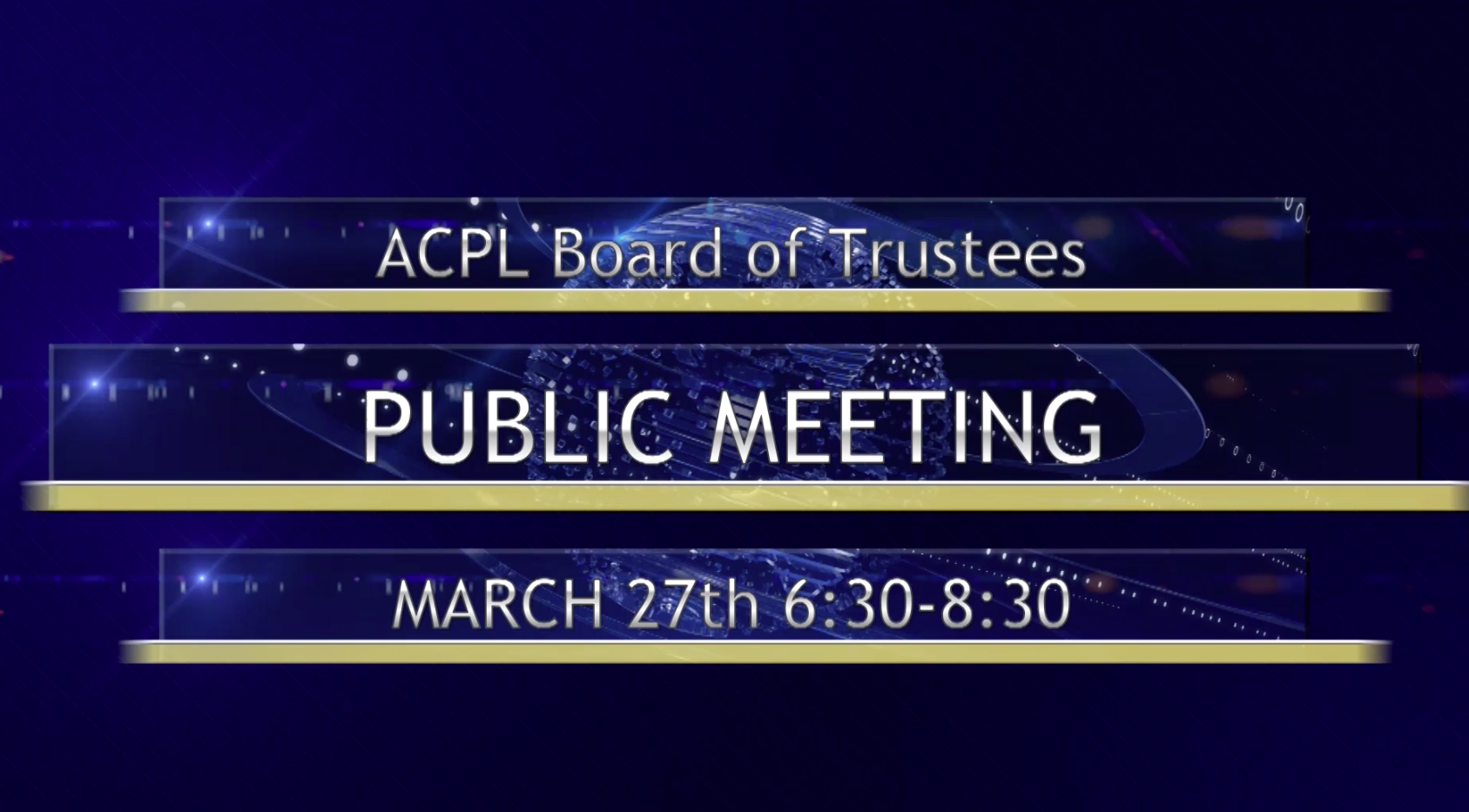 ACPL Board of Trustees Public Meeting 3-27-19