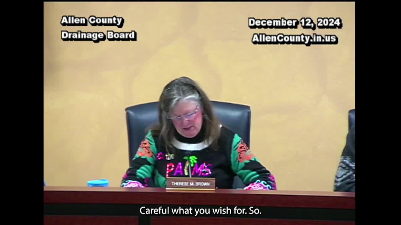 Navigate to Allen County Drainage Board - Dec. 12th, 2024