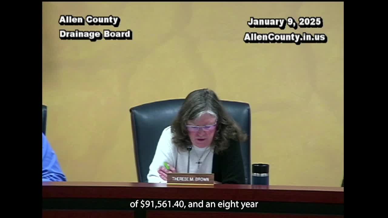 Navigate to Allen County Drainage Board - Jan. 9th, 2025