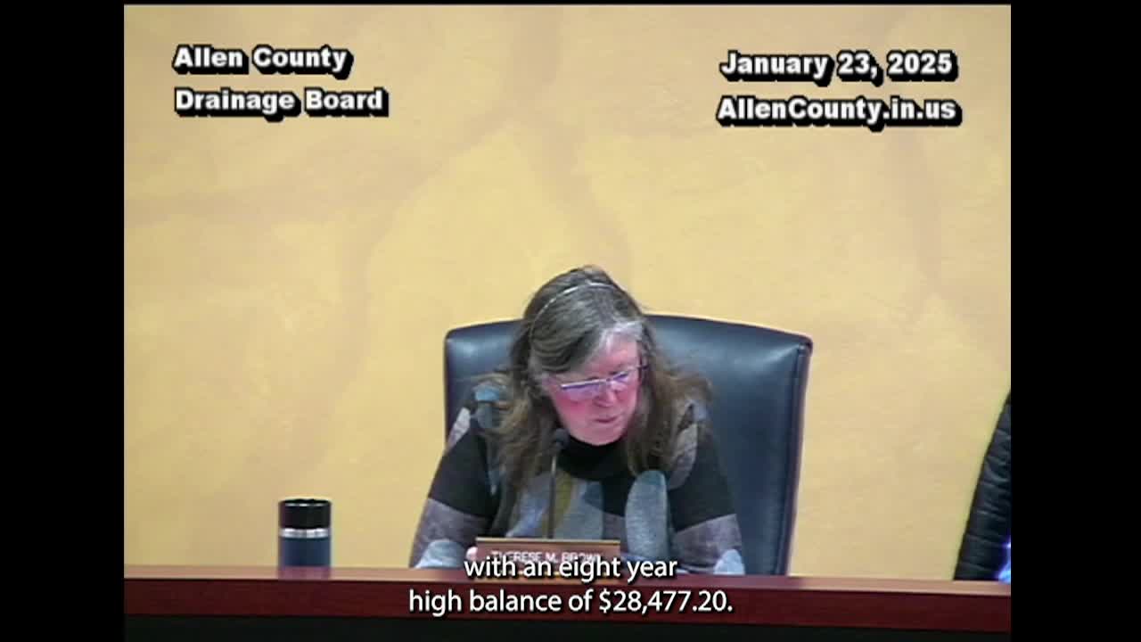 Navigate to Allen County Drainage Board - January 23rd, 2025