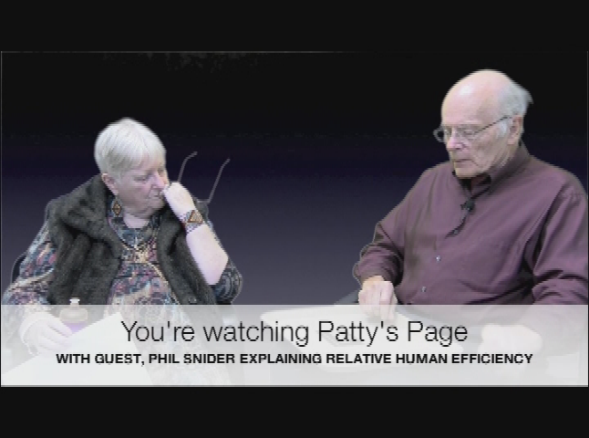 Patty's Page - Relative Human Efficiency